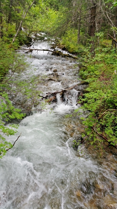 waterfall on the Lower Dewey Lake Trail